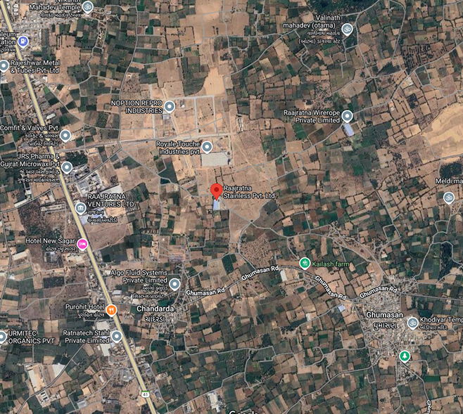 Contact Us Map - Raajratna Tubes